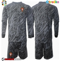 Otroške Nogometnih dresov Portugalska Vratar Gostujoči EP 2024 Dolgi rokavi (+ hlače)